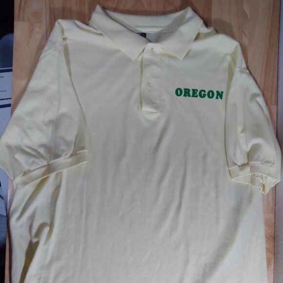 Vintage 80s U of Oregon Ducks Logo Polo Shirt - Picture 2 of 7